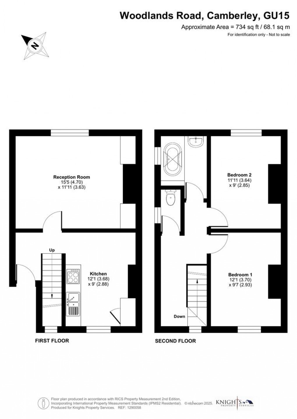 Floorplan for Woodlands Road, Camberley
