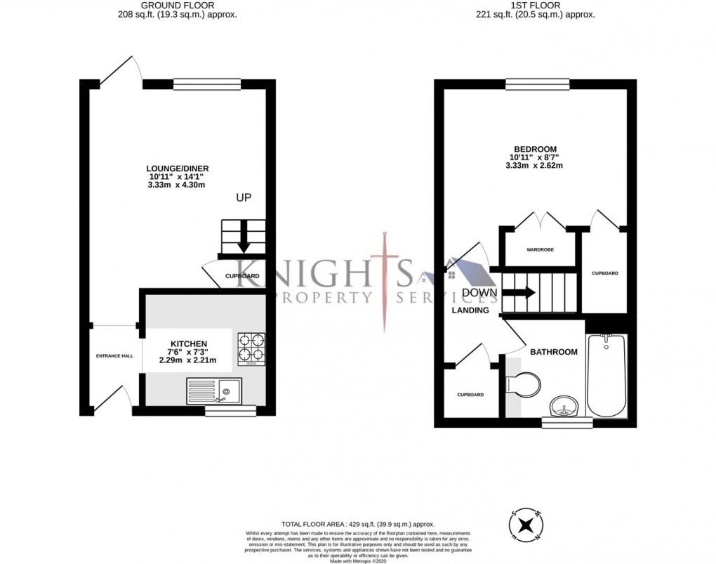 Floorplan for Stubbs Folly, College Town, Sandhurst