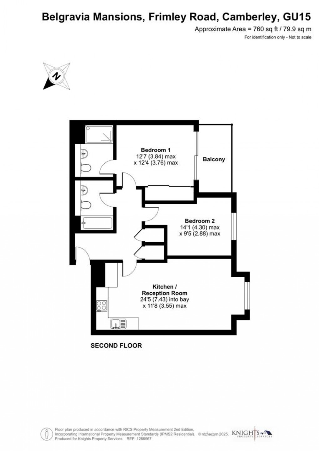 Floorplan for Frimley Road, Camberley