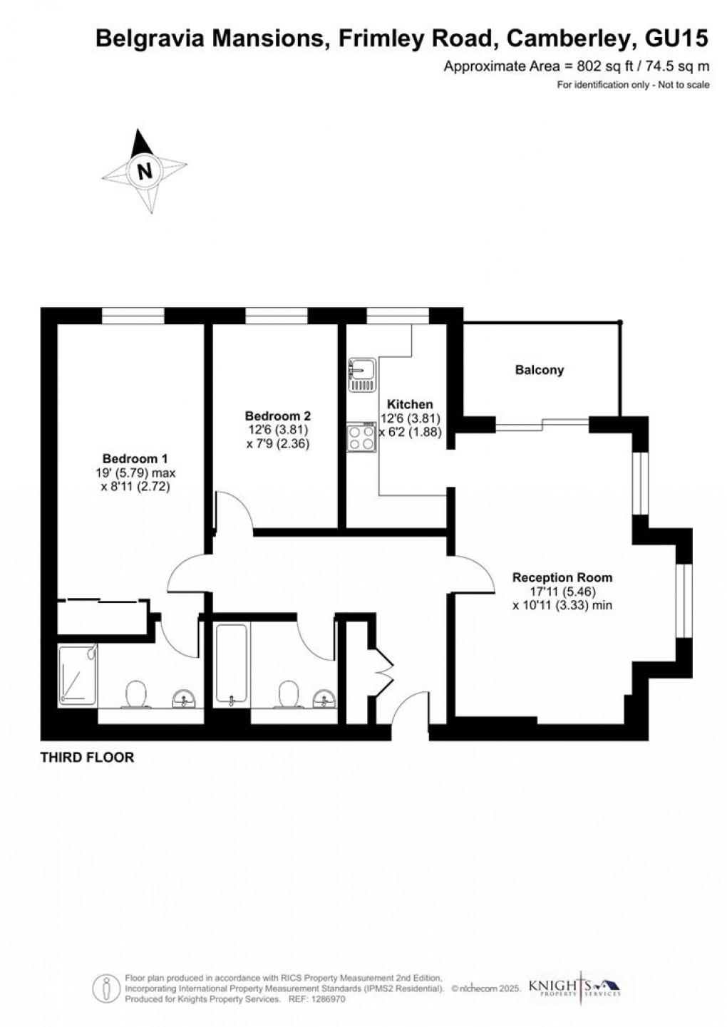 Floorplan for Frimley Road, Camberley