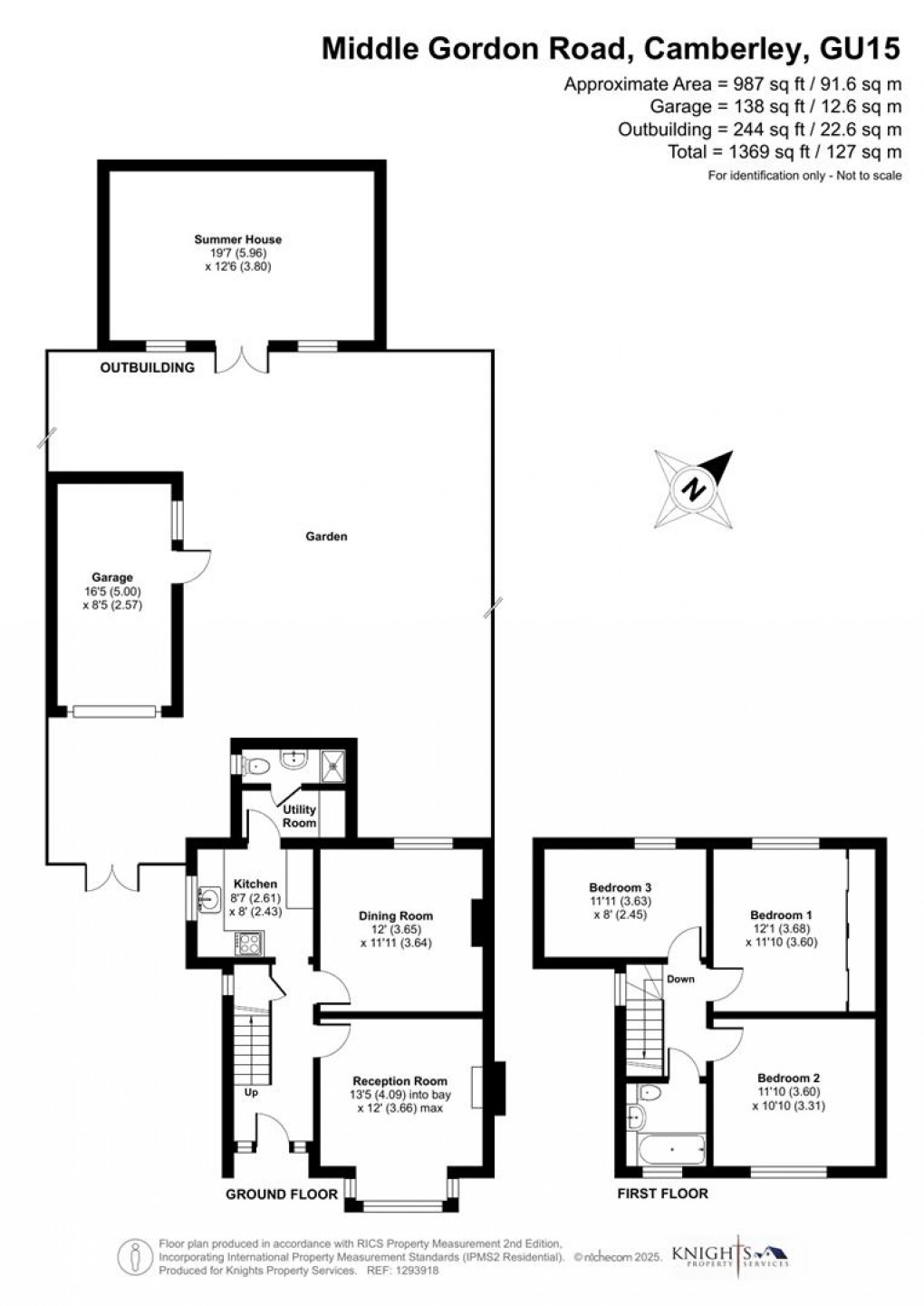 Floorplan for Middle Gordon Road, Camberley