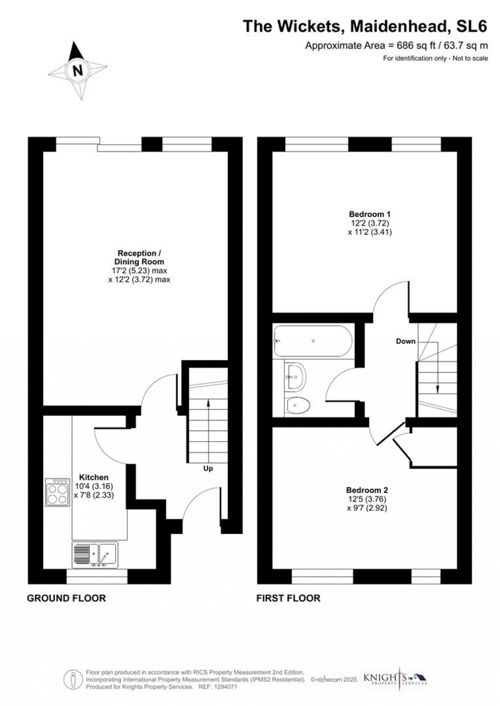 Floorplan for The Wickets, Maidenhead