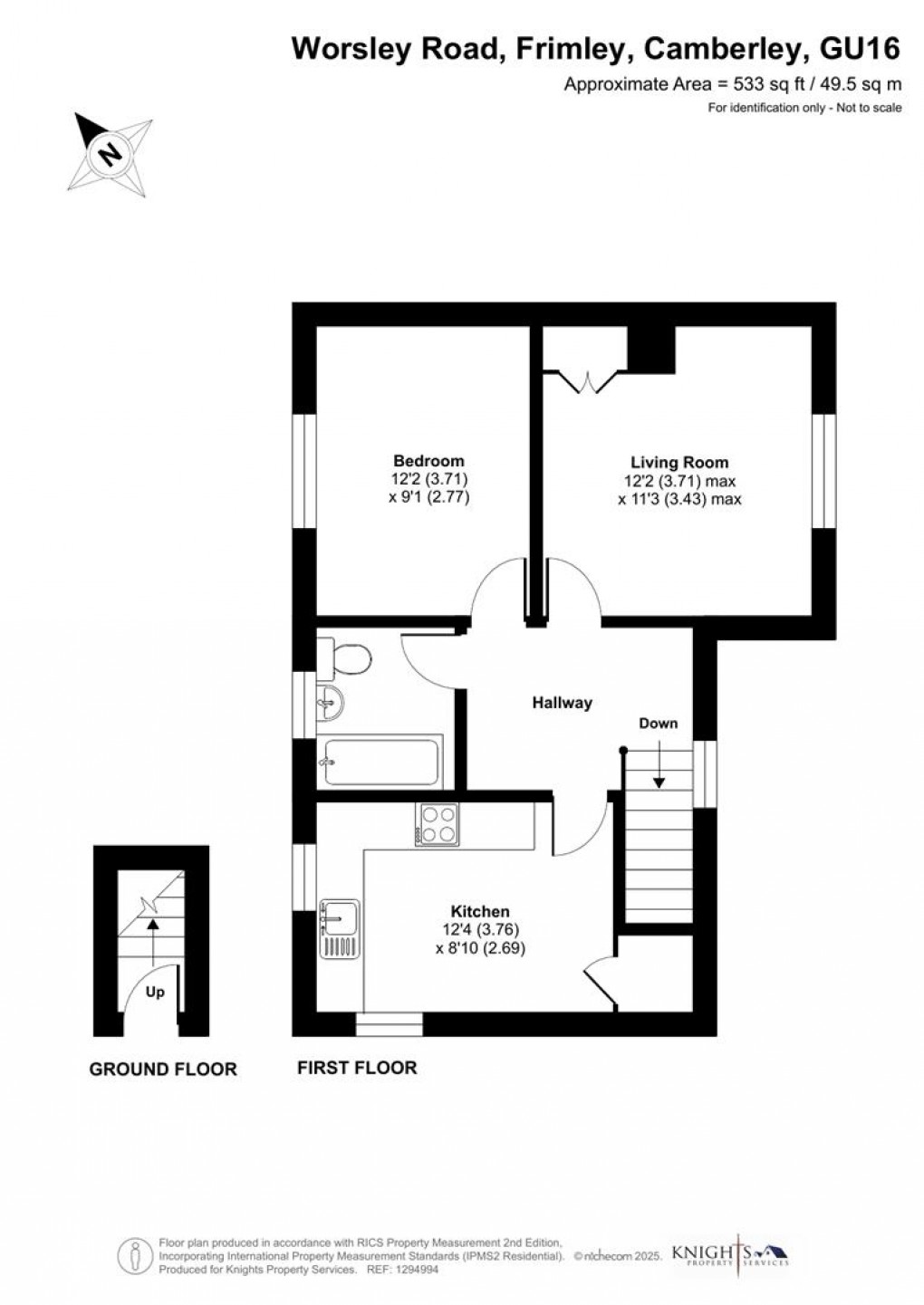 Floorplan for Worsley Road, Frimley
