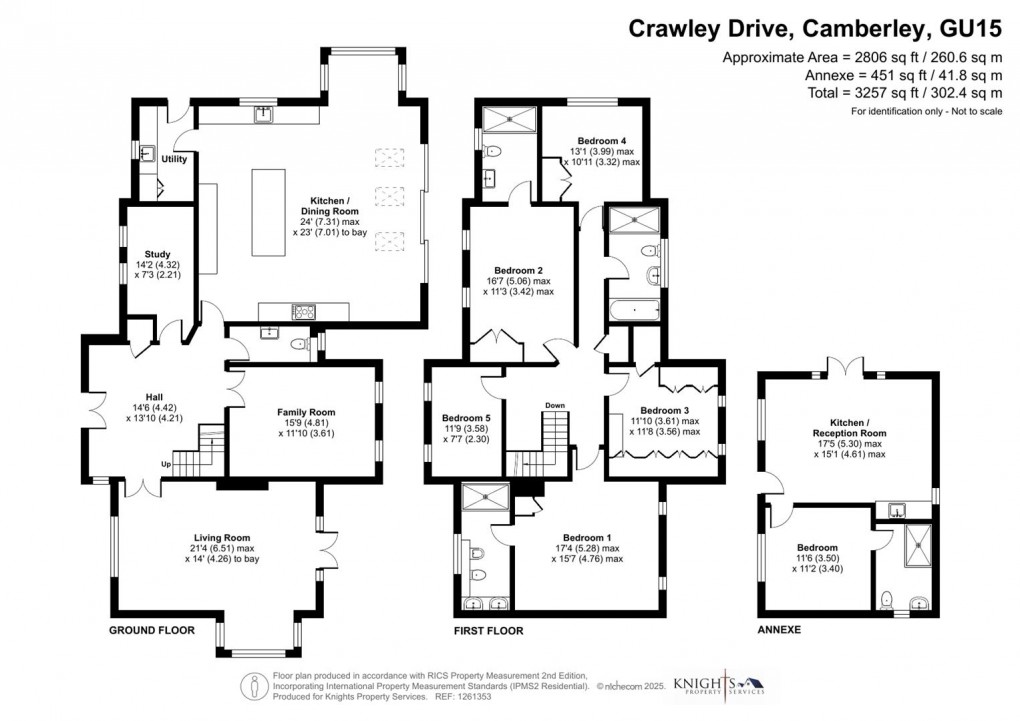 Floorplan for Crawley Drive, Camberley