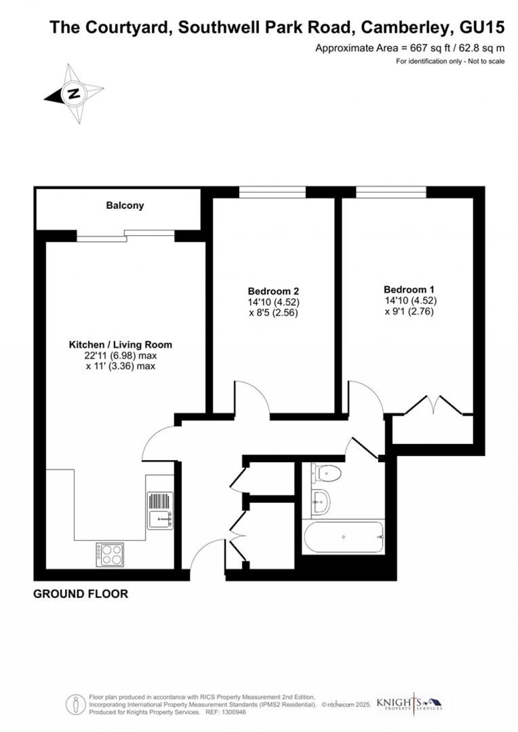 Floorplan for Southwell Park Road, Camberley