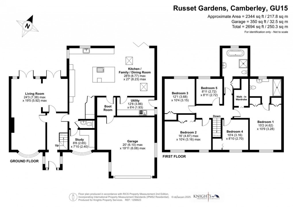 Floorplan for Russet Gardens, Camberley