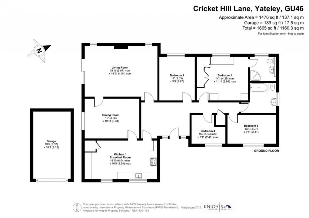 Floorplan for Cricket Hill Lane, Yateley