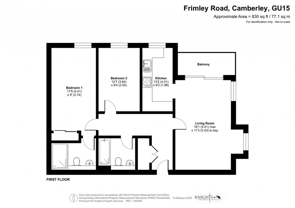 Floorplan for Frimley Road, Camberley
