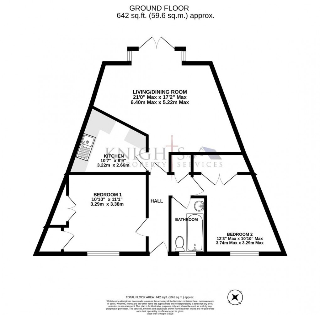 Floorplan for Bernard Court, Vale Road, Camberley