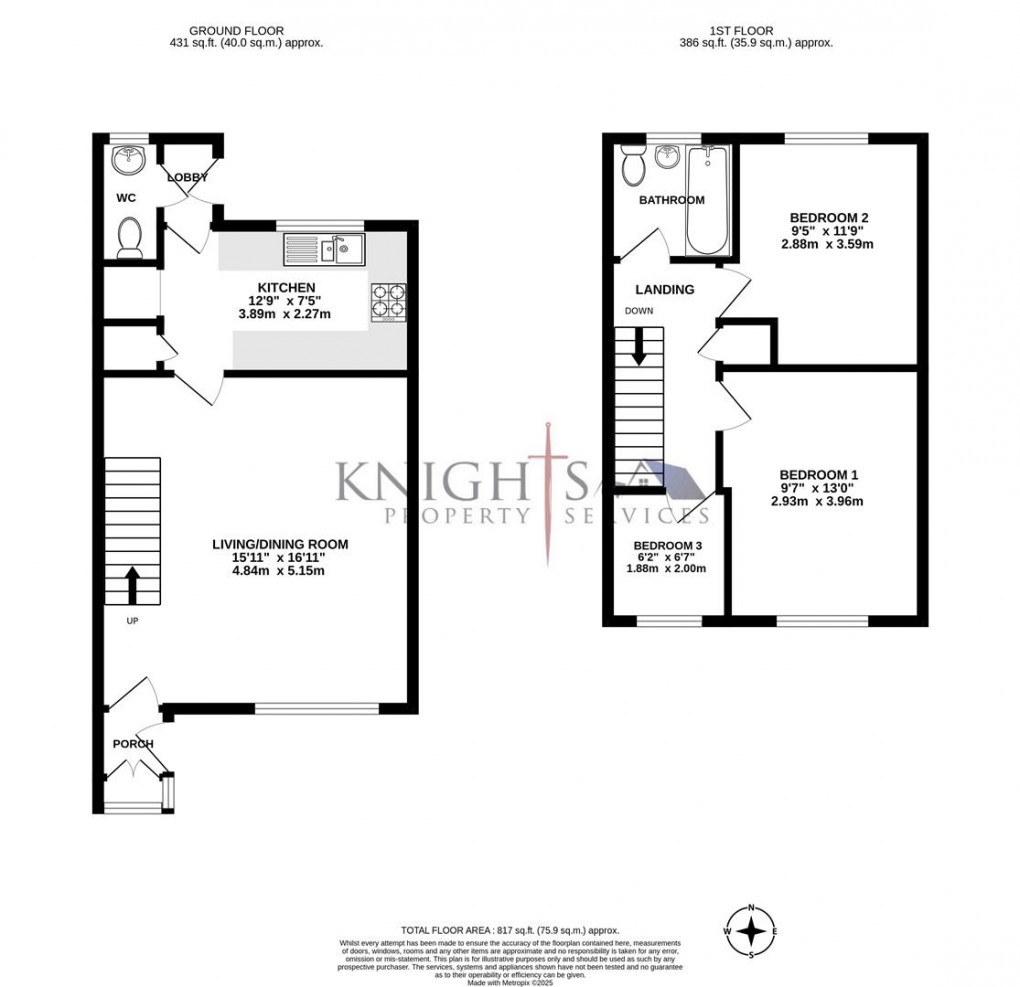 Floorplan for Cumberland Road, Camberley