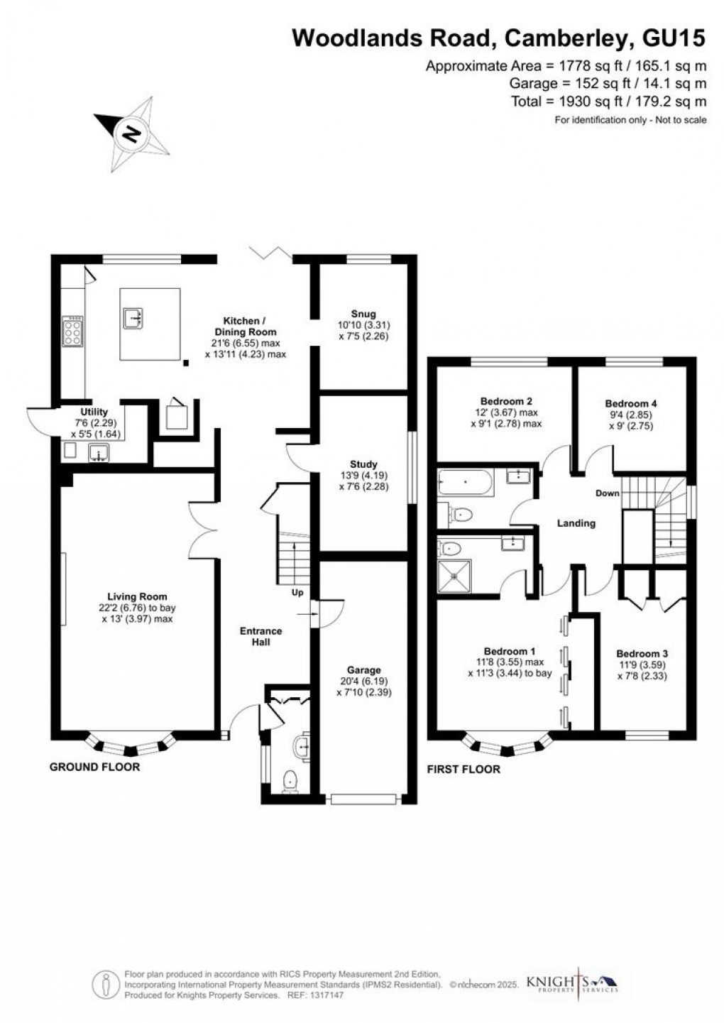 Floorplan for Woodlands Road, Camberley