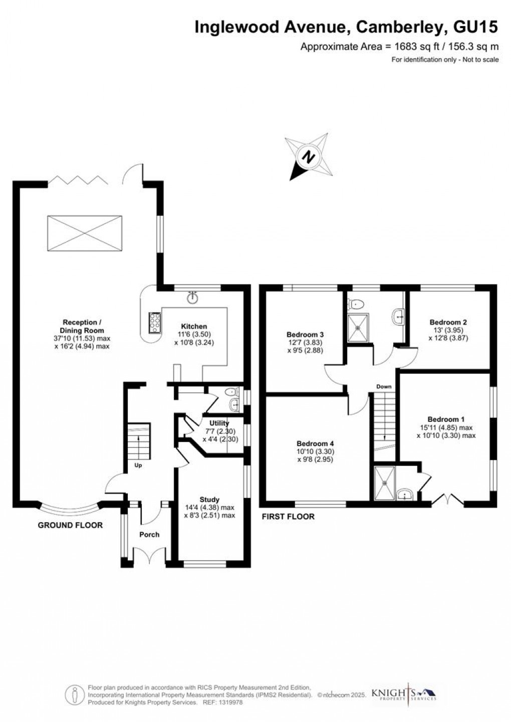 Floorplan for Inglewood Avenue, Camberley