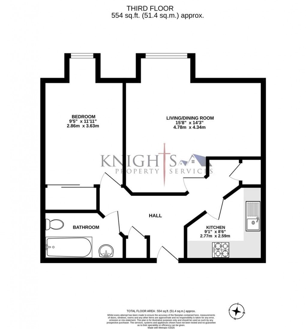 Floorplan for Elmhurst Court, Heathcote Road, Camberley