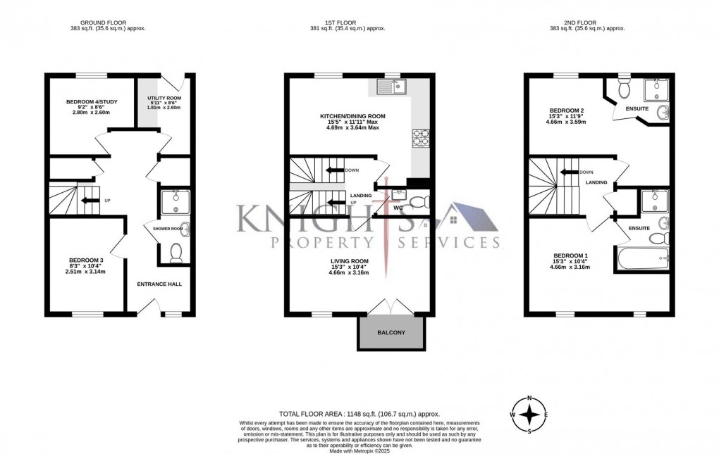 Floorplan for Vulcan Drive, Bracknell
