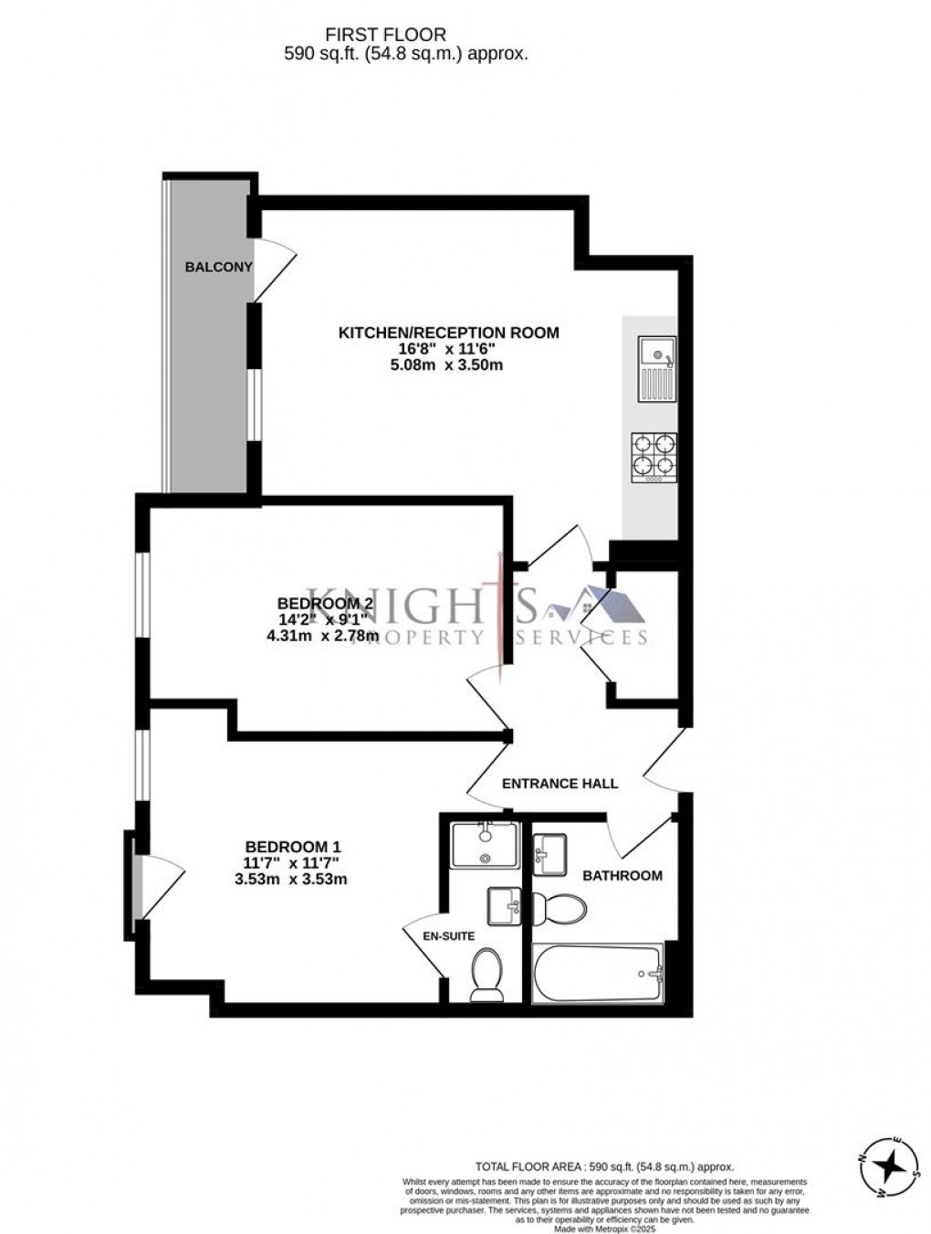 Floorplan for Admiral House, Upper Charles Street, Camberley