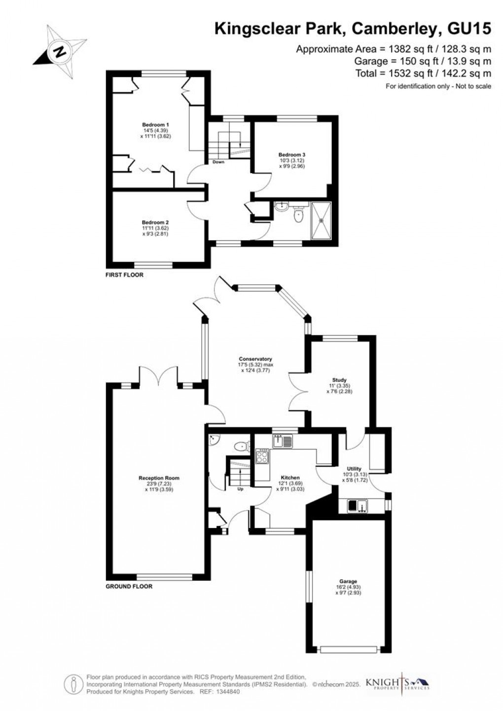 Floorplan for Kingsclear Park, Camberley