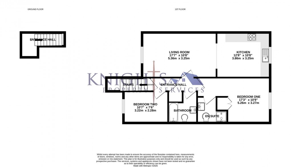 Floorplan for Tides End, Portsmouth Road, Camberley