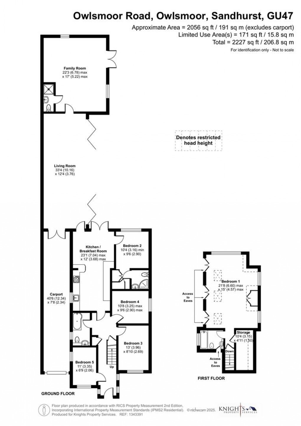 Floorplan for Owlsmoor Road, Owlsmoor, Sandhurst