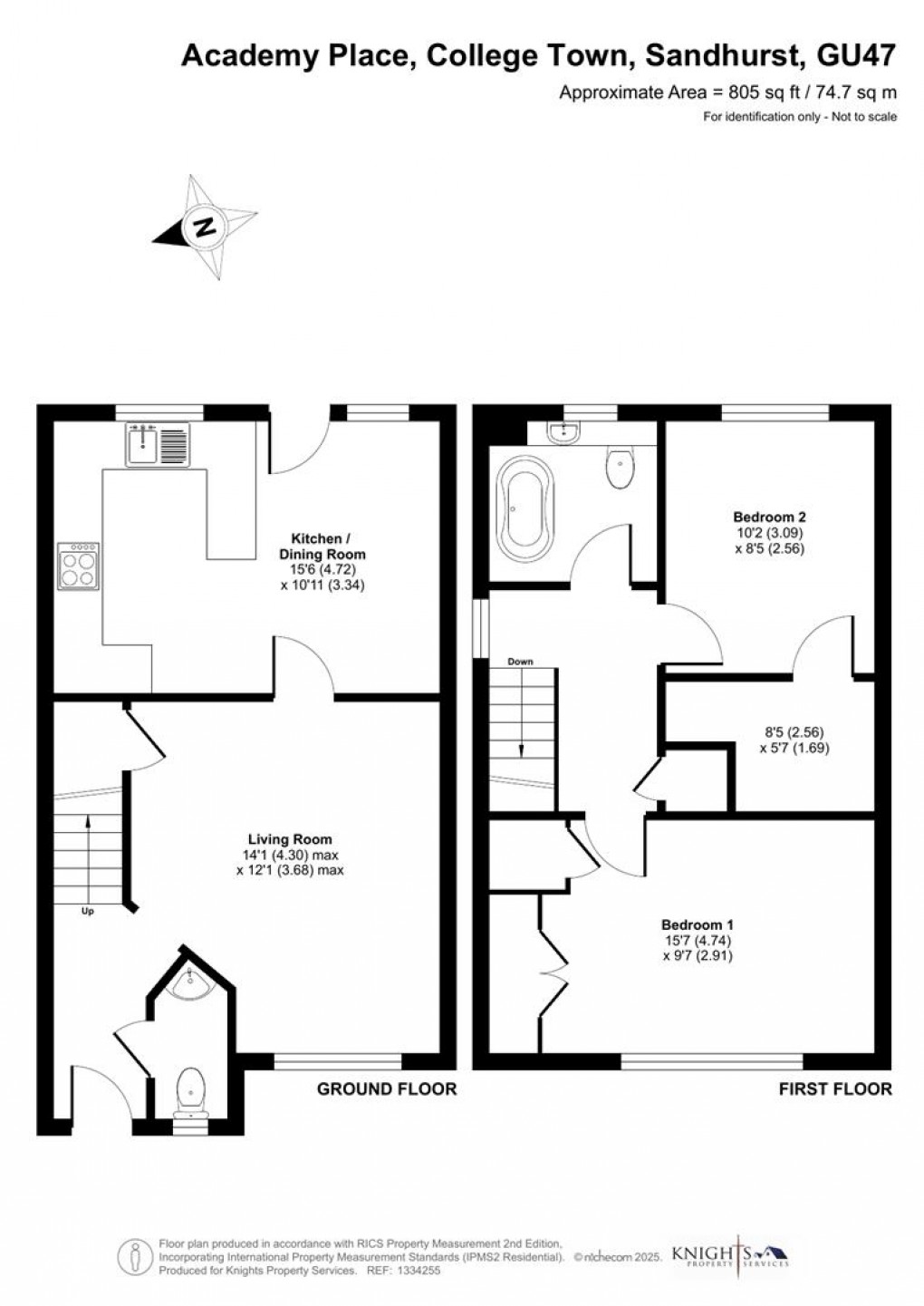 Floorplan for Academy Place, College Town, Sandhurst