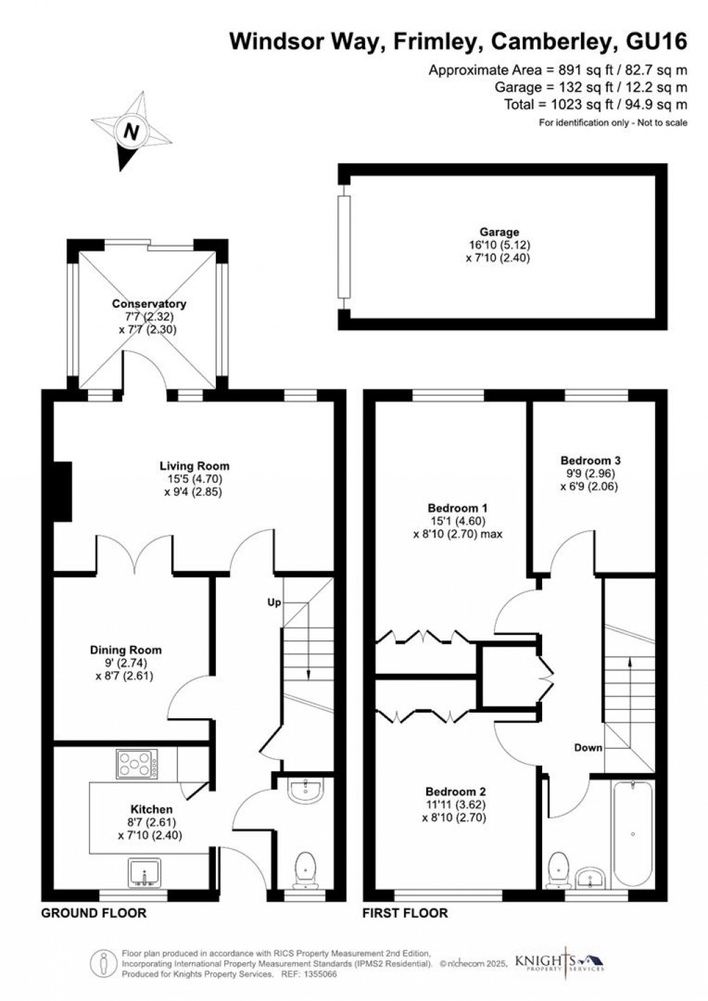 Floorplan for Windsor Way, Frimley