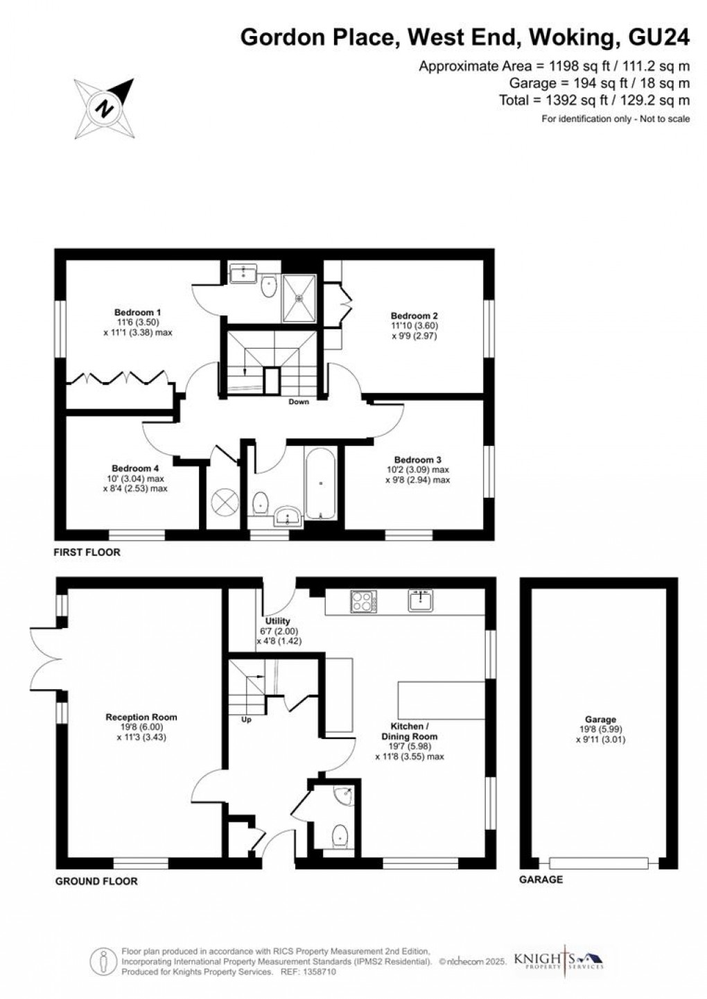 Floorplan for Gordon Place, West End