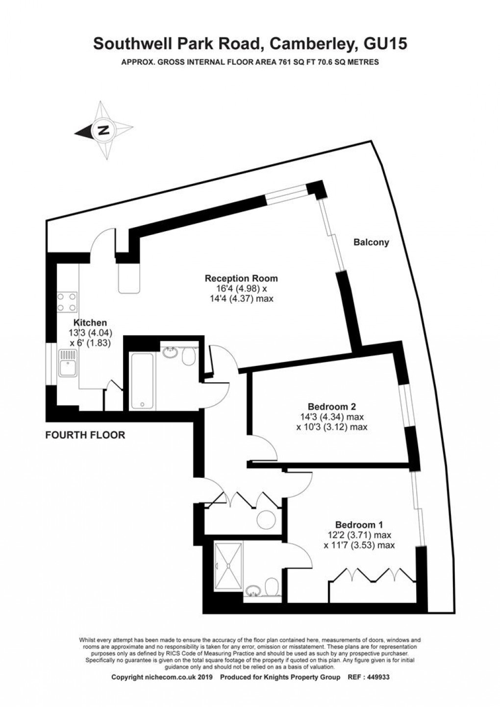 Floorplan for Southwell Park Road, Camberley