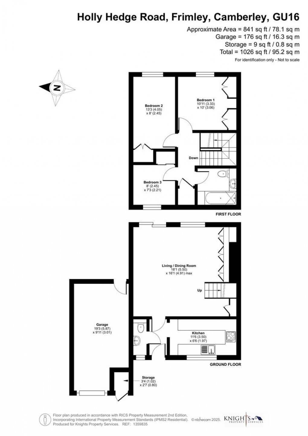Floorplan for Holly Hedge Road, Frimley, Camberley