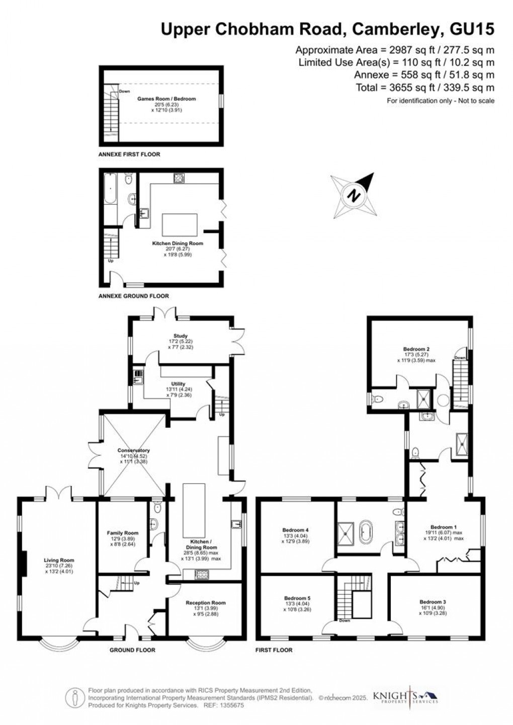 Floorplan for Upper Chobham Road, Camberley
