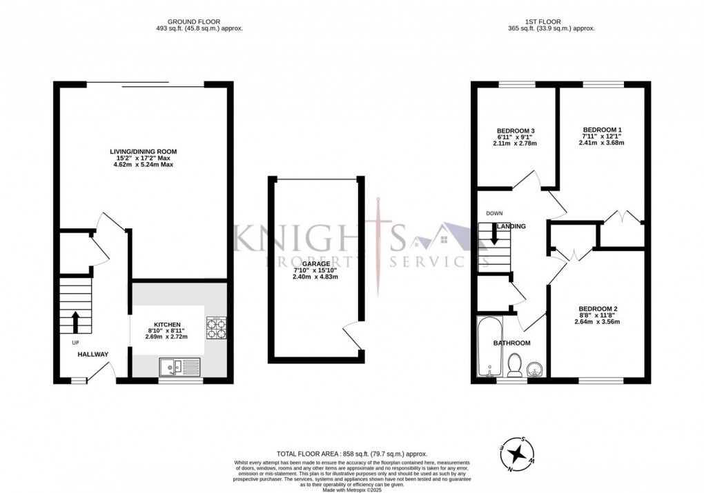 Floorplan for Hartford Rise, Camberley