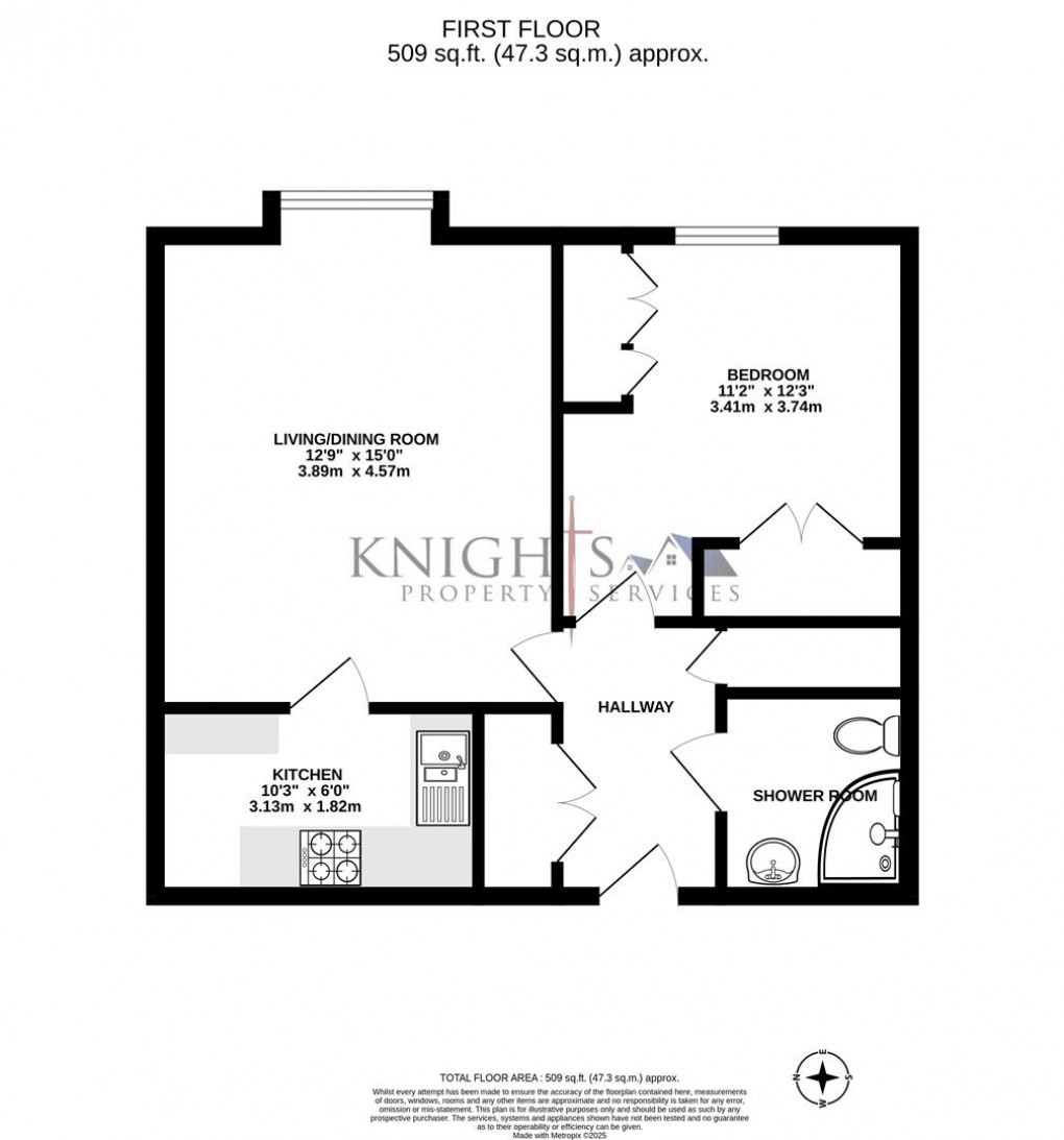 Floorplan for Firwood Court, Southwell Park Road, Camberley