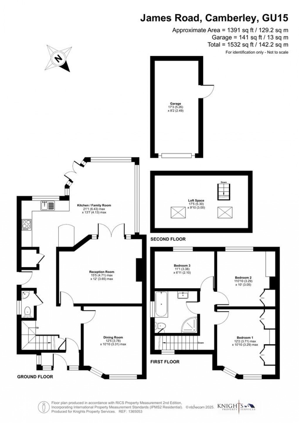 Floorplan for James Road, Camberley