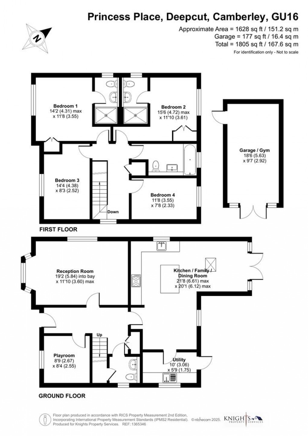 Floorplan for Princess Place, Deepcut