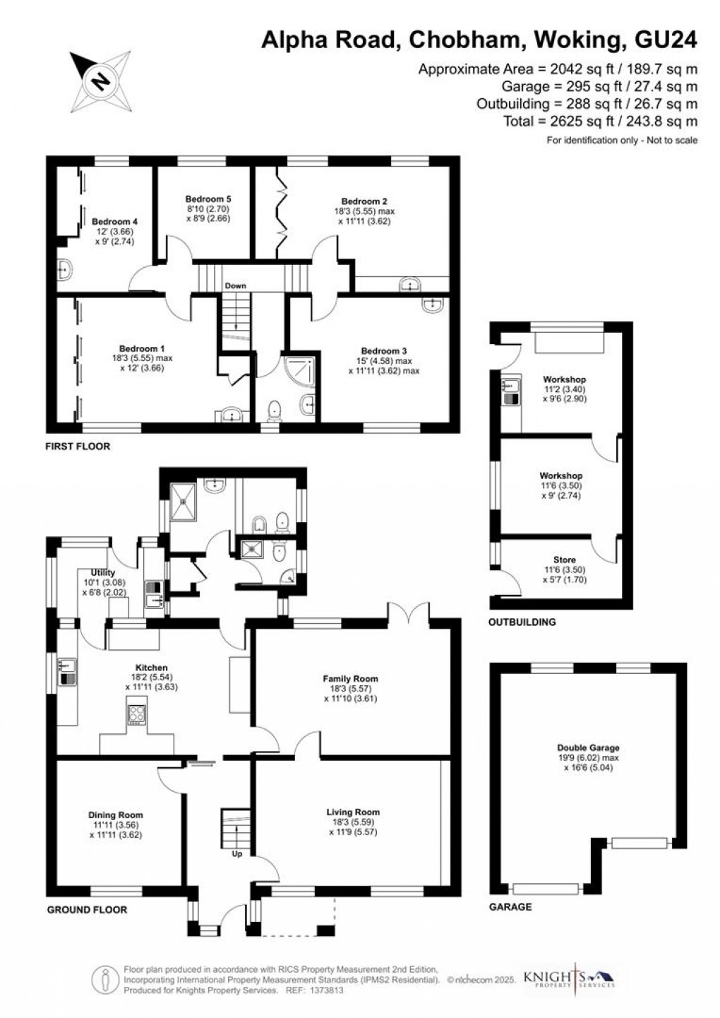 Floorplan for Alpha Road, Chobham, Woking