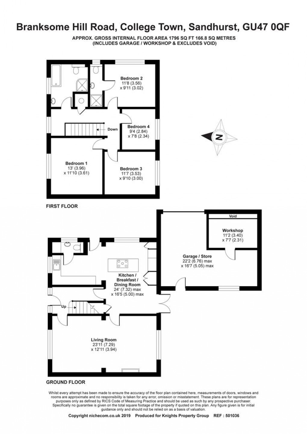 Floorplan for Branksome Hill Road, College Town, Sandhurst