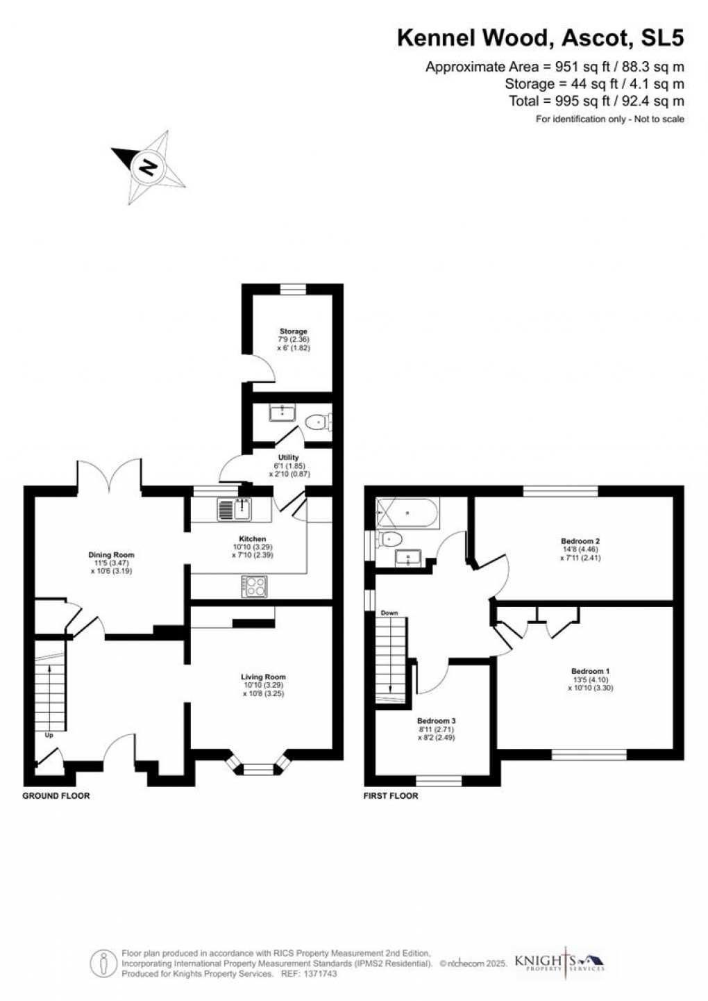 Floorplan for Kennel Wood, Ascot