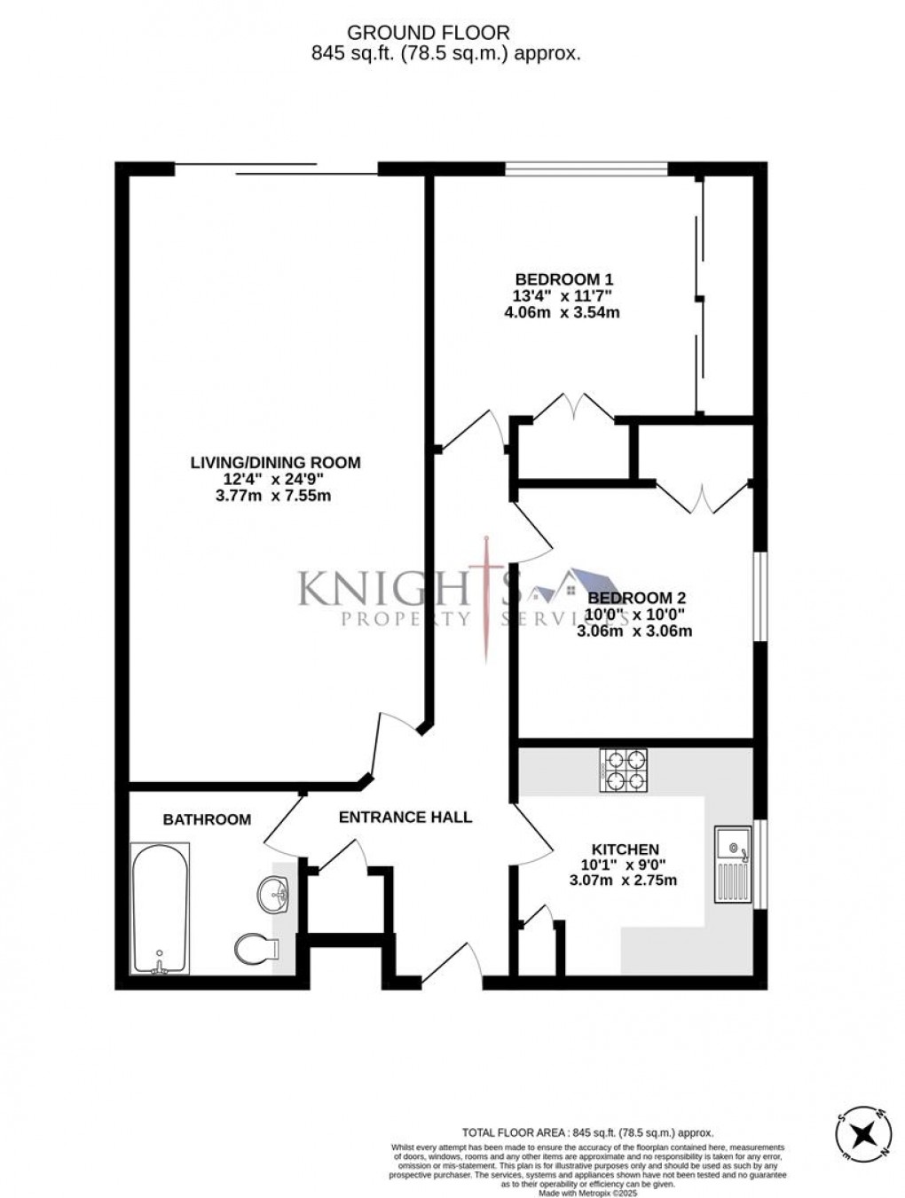 Floorplan for Court Gardens, Camberley