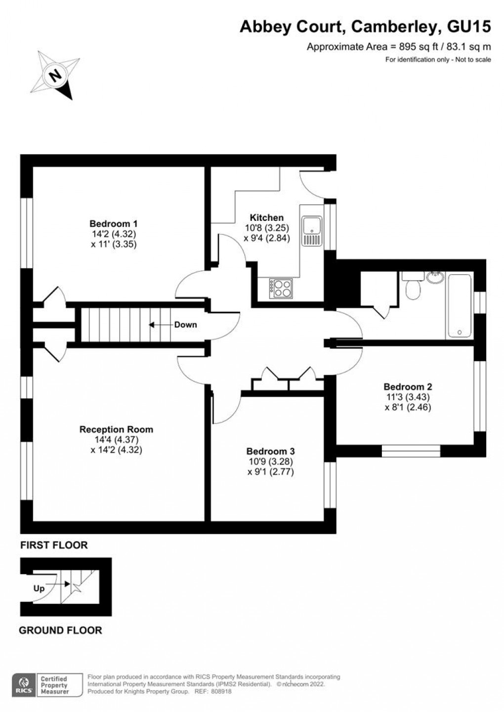 Floorplan for Abbey Court, Camberley