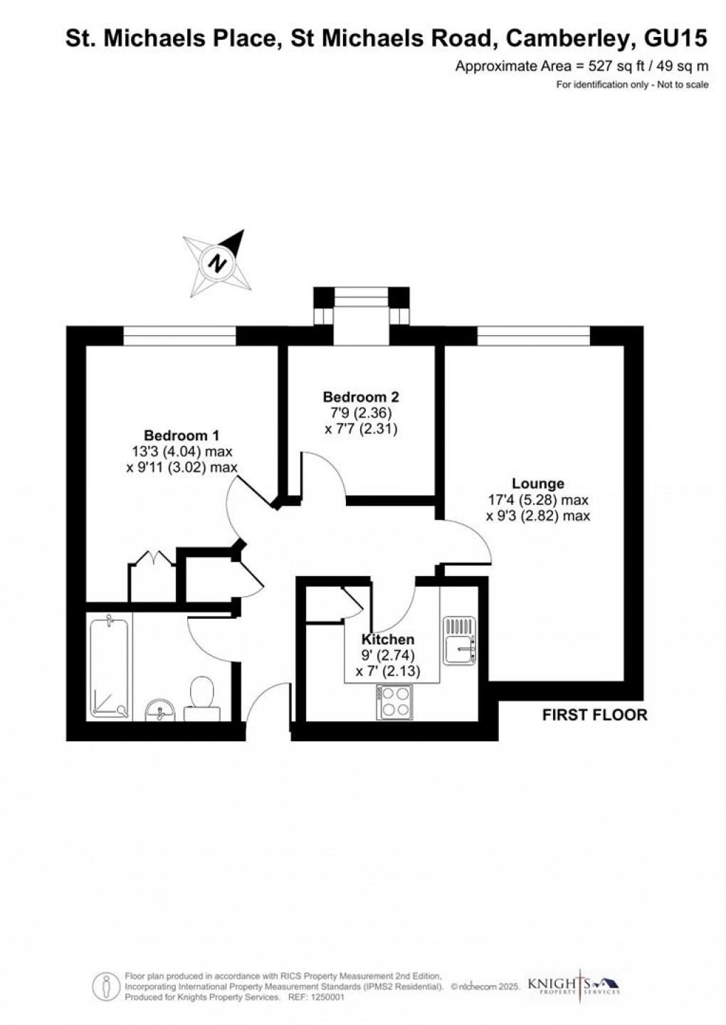 Floorplan for St Michaels Road, Camberley