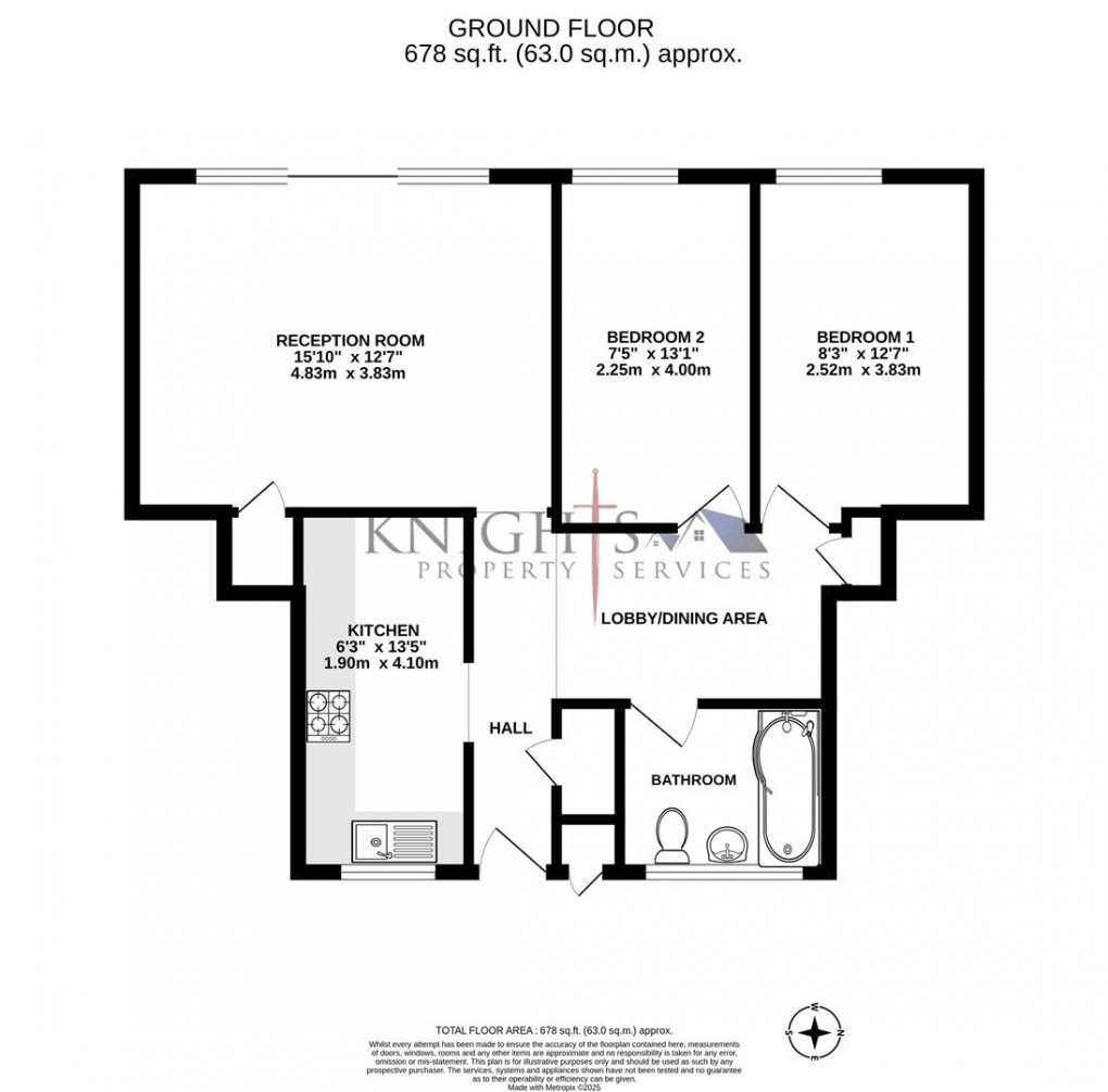 Floorplan for Marston Drive, Farnborough