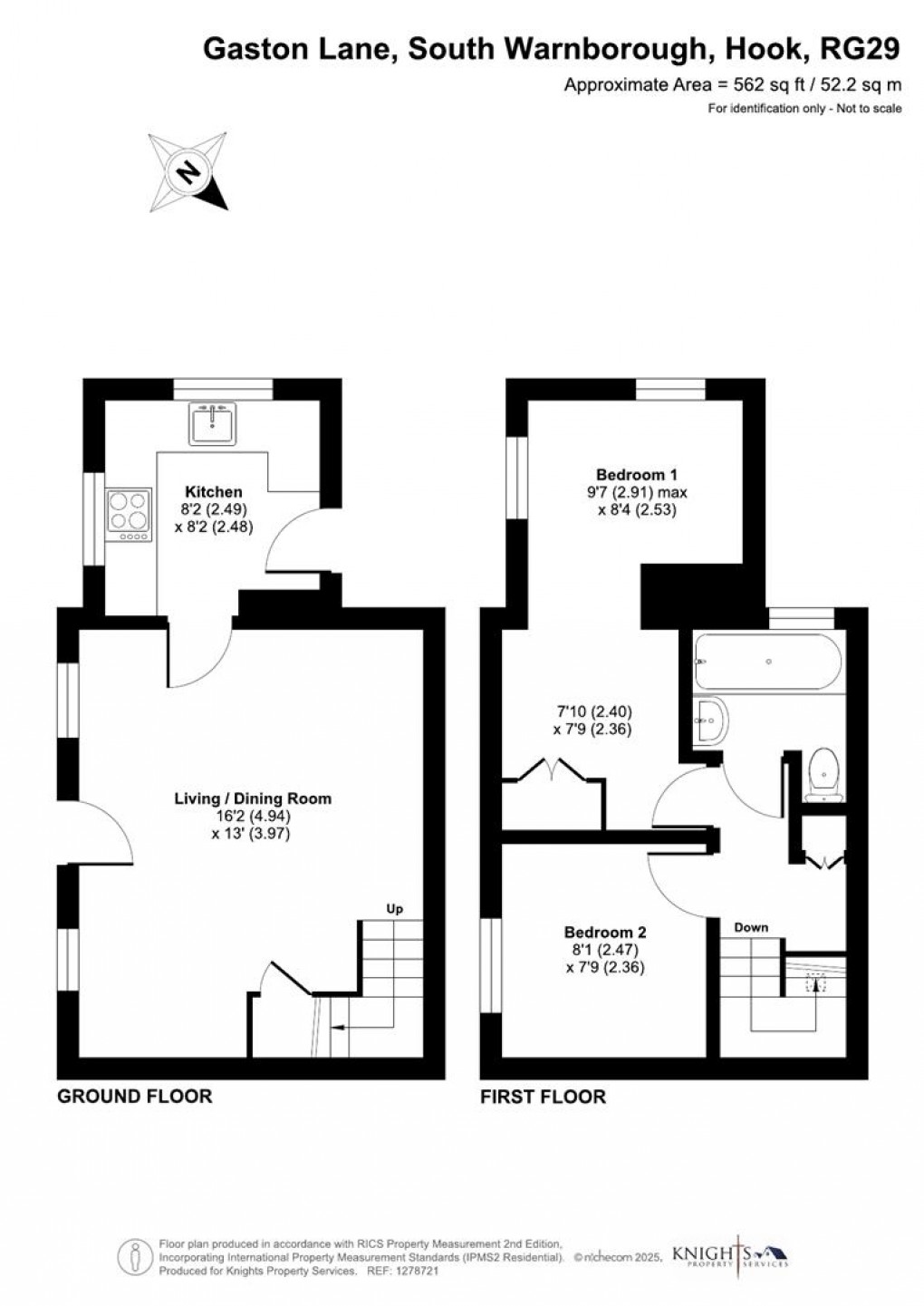 Floorplan for Gaston Lane, South Warnborough, Hook