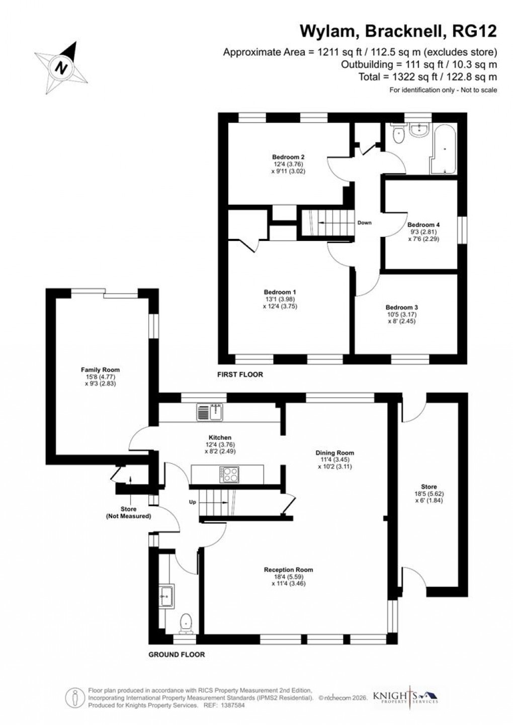 Floorplan for Wylam, Bracknell