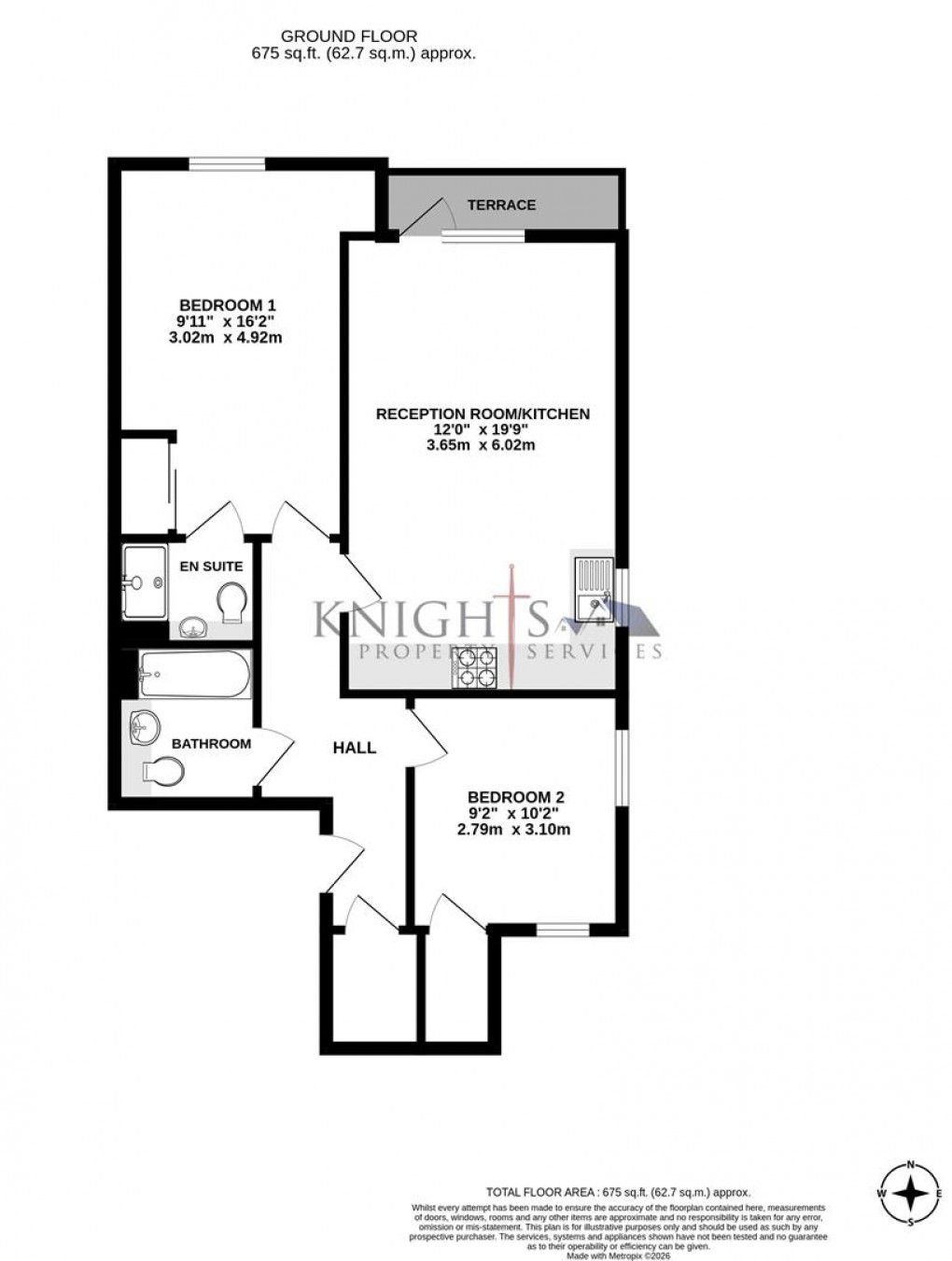 Floorplan for Chancellor Drive, Frimley, Camberley