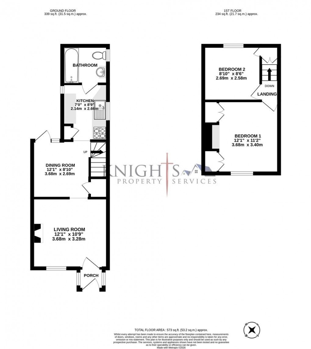 Floorplan for Willow Lane, Blackwater, Camberley