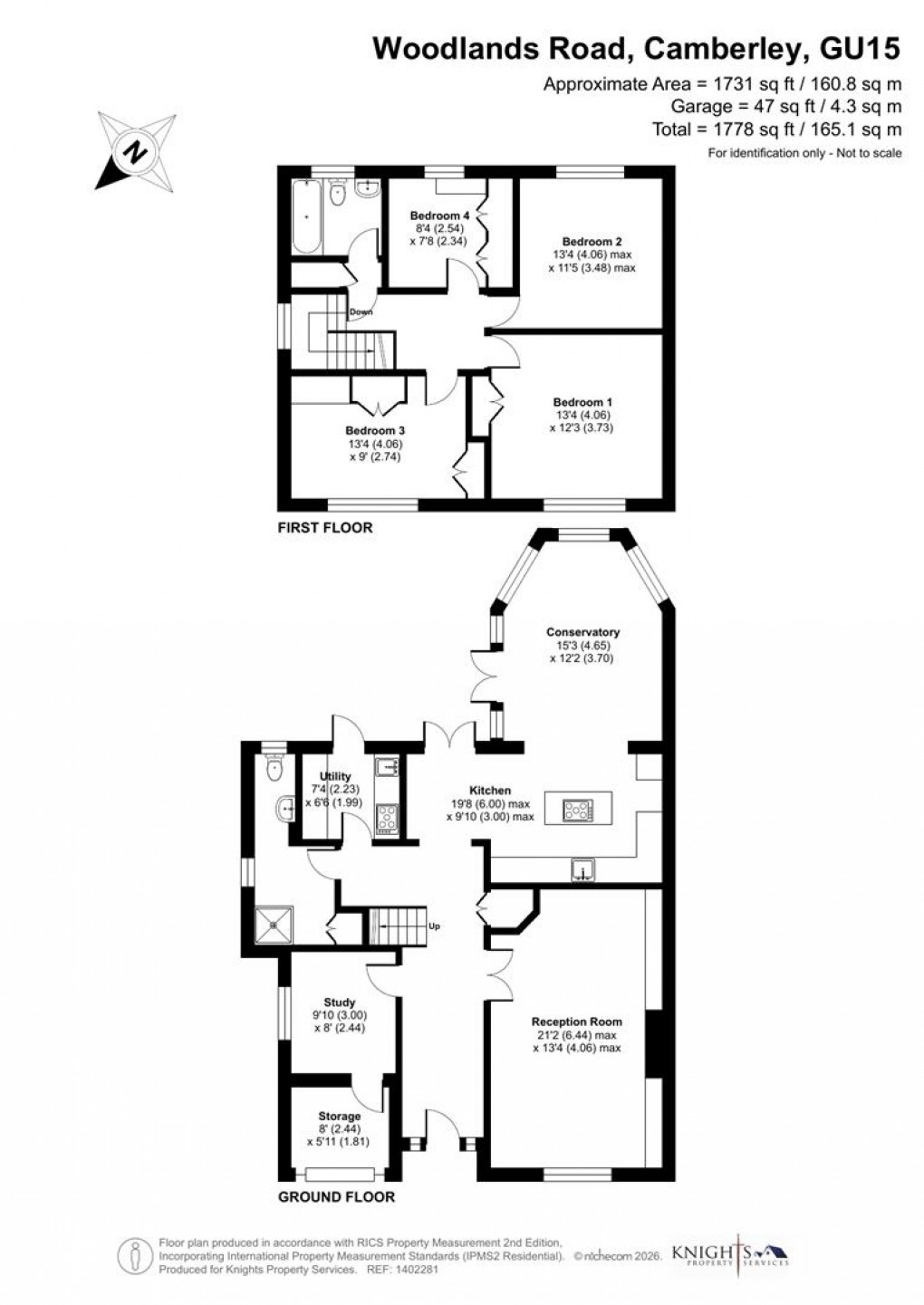 Floorplan for Woodlands Road, Camberley