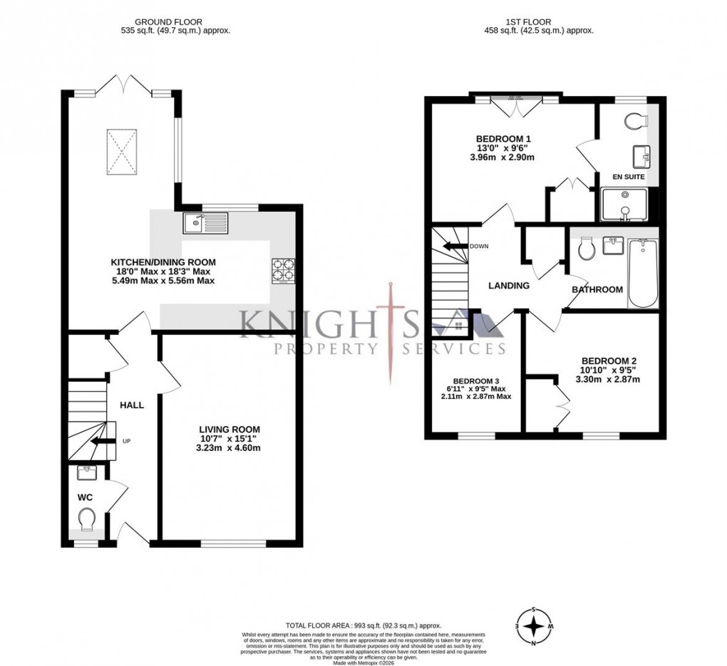 Floorplan for Ridges Rise, Deepcut, Camberley