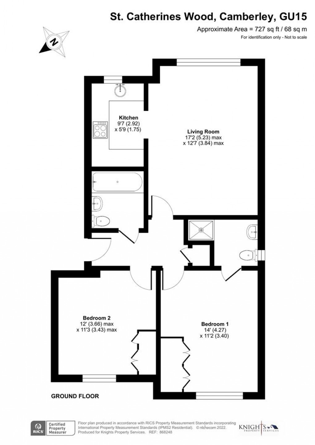 Floorplan for St. Catherines Wood, Camberley