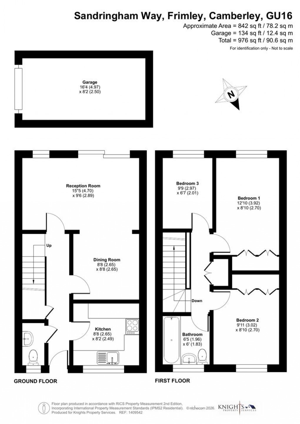 Floorplan for Sandringham Way, Frimley, Camberley
