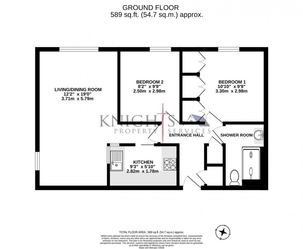 Floorplan for Appley Drive, Camberley