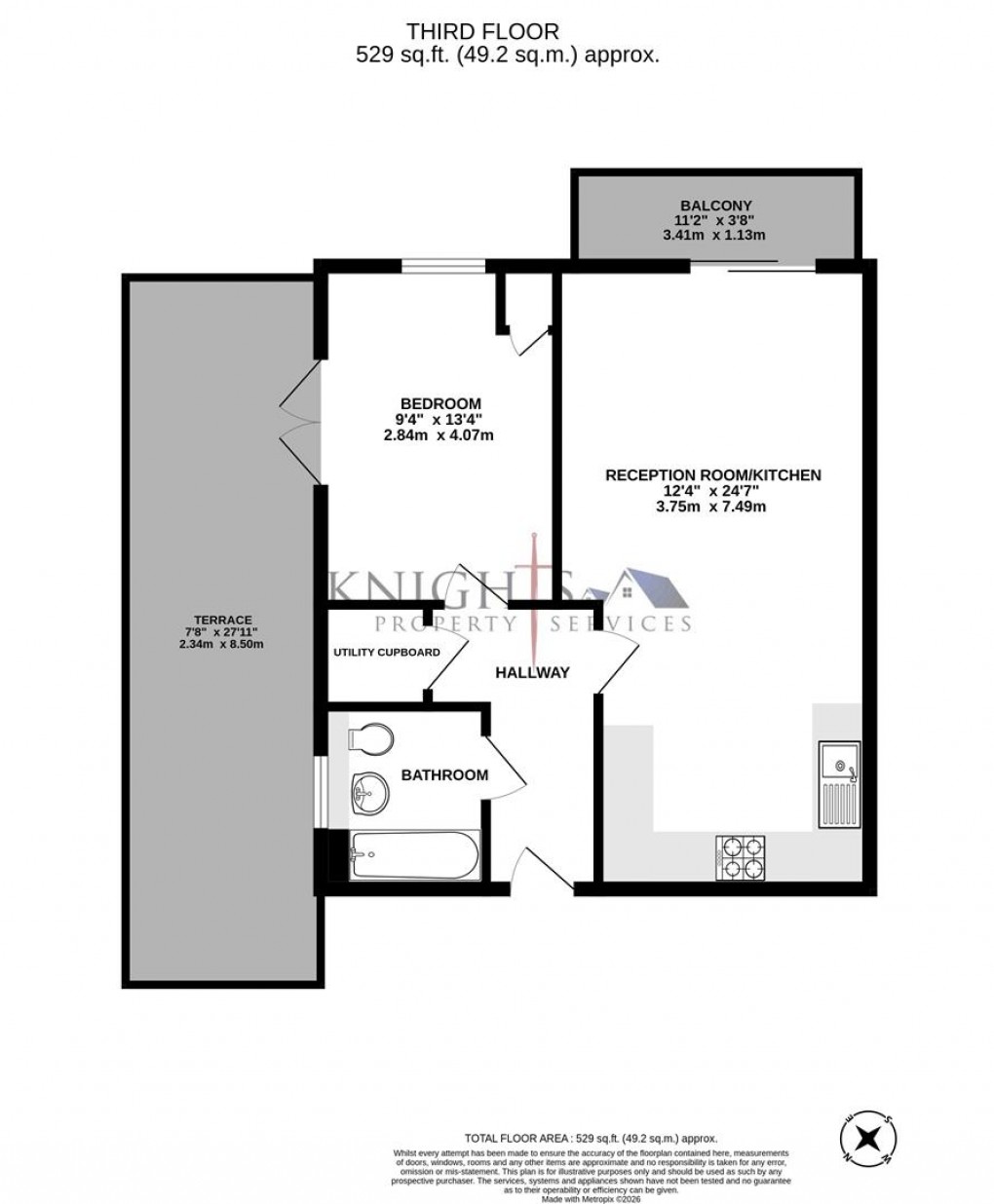 Floorplan for Moorfield Place, Farnborough