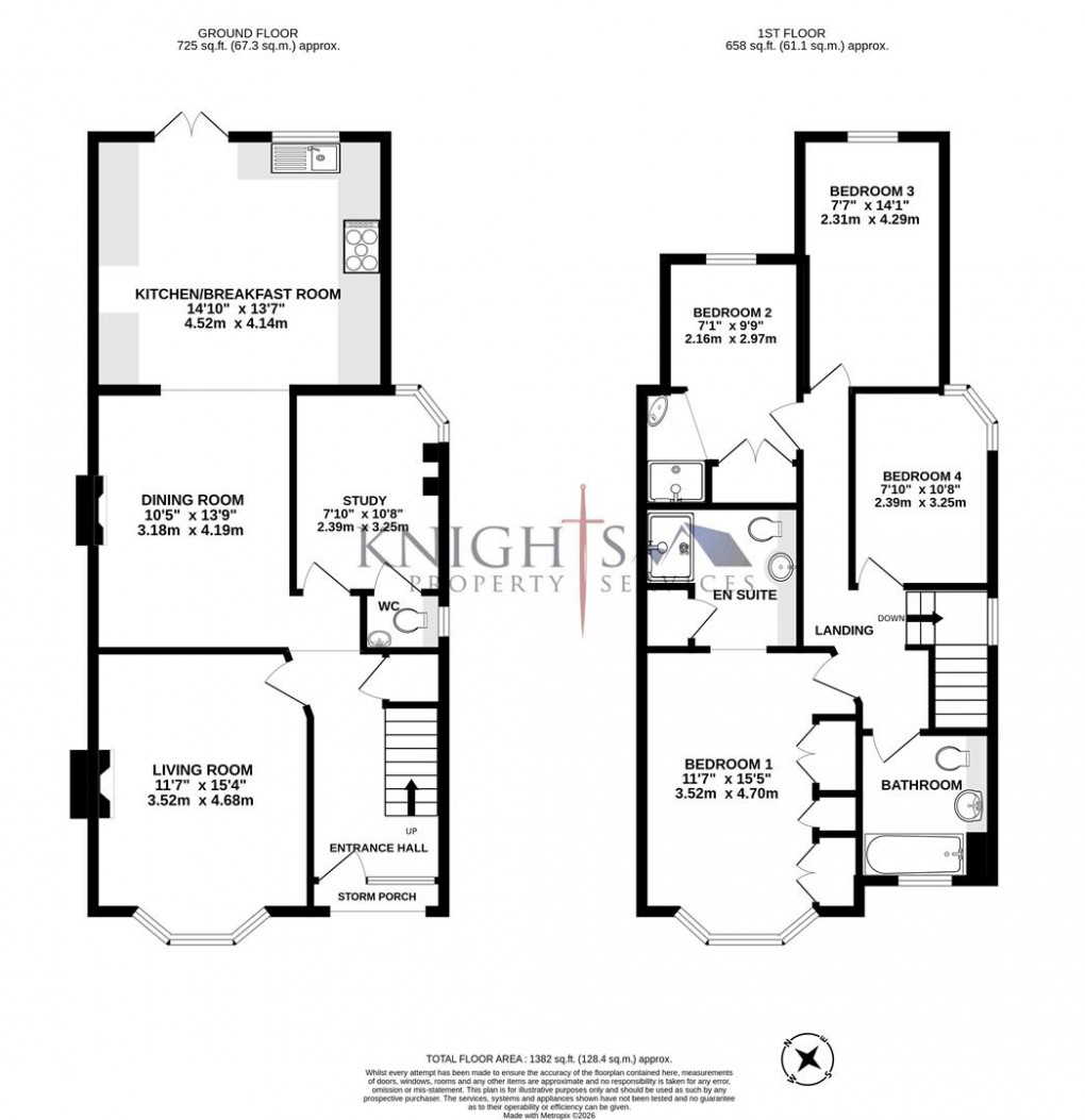 Floorplan for Southern Road, Camberley